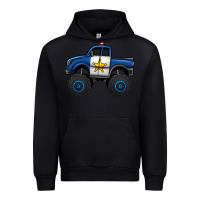 Black police car monster truck Urban Hoodie - Jasminsmagicworld