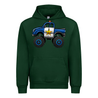 Forest Green police car monster truck Urban Hoodie - Jasminsmagicworld