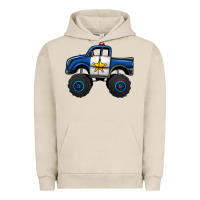 Pigment French Oak police car monster truck Urban Hoodie - Jasminsmagicworld