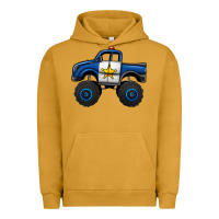 Pigment Peanut Butter police car monster truck Urban Hoodie - Jasminsmagicworld