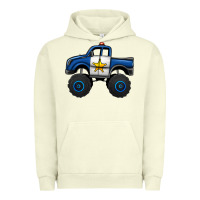 Pigment Pistachio police car monster truck Urban Hoodie - Jasminsmagicworld