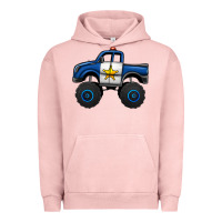Pigment Salmon police car monster truck Urban Hoodie - Jasminsmagicworld
