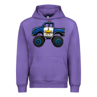 Tulip police car monster truck Urban Hoodie - Jasminsmagicworld