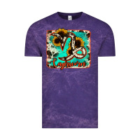 Cloud Purple capricorn turquoise cowhide Vintage Tee - RanaPortraitStore