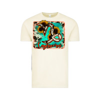 Vintage Arctic capricorn turquoise cowhide Vintage Tee - RanaPortraitStore