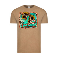 Vintage Coffee capricorn turquoise cowhide Vintage Tee - RanaPortraitStore