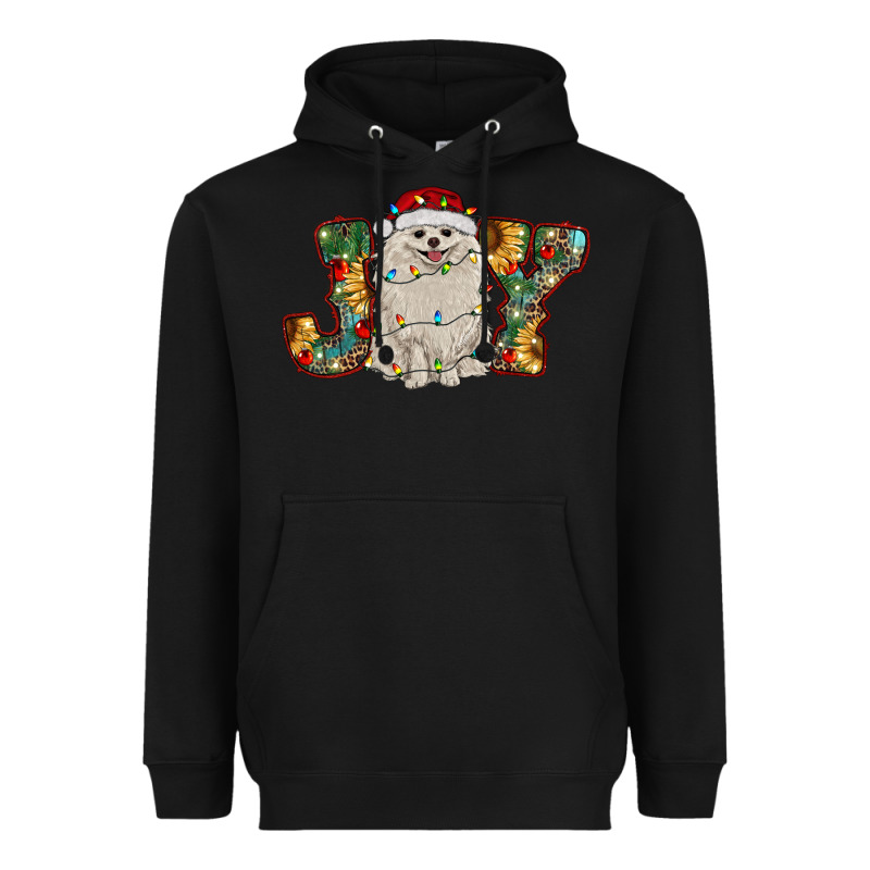 Pomeranian Christmas Joy Heavyweight Hoodie by RanaPortraitStore | Teevron