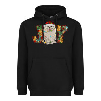 Black pomeranian christmas joy Heavyweight Hoodie - RanaPortraitStore