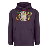 Plum pomeranian christmas joy Heavyweight Hoodie - RanaPortraitStore