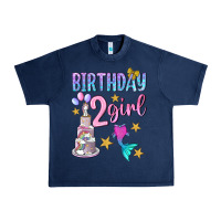 Navy birthday girl 2 Urban Heavy Tee - BundleAndBundleShop