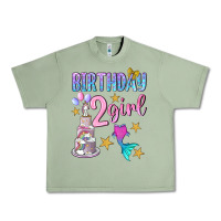 Oil Green birthday girl 2 Urban Heavy Tee - BundleAndBundleShop