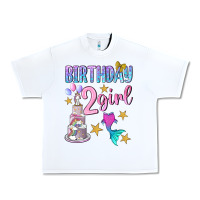 White birthday girl 2 Urban Heavy Tee - BundleAndBundleShop