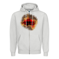 Dove Grey christmas patch Zipper Hoodie - JahusDesignShop