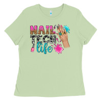 Matcha nail tech life bbs Ladies Tee - BundleAndBundleShop