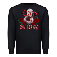 Black be mine valentine's day calf Premium Sweatshirt - RanaPortraitStore