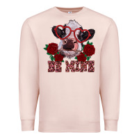 Pale Pink be mine valentine's day calf Premium Sweatshirt - RanaPortraitStore