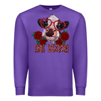 Purple be mine valentine's day calf Premium Sweatshirt - RanaPortraitStore