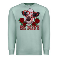 Seafoam be mine valentine's day calf Premium Sweatshirt - RanaPortraitStore