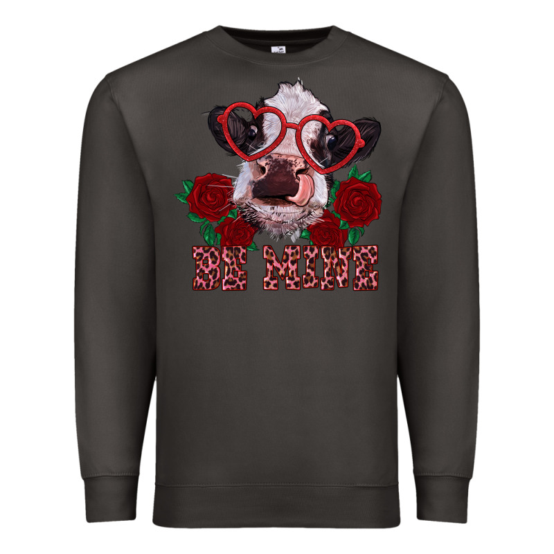 Be Mine Valentine's Day Calf Premium Sweatshirt by RanaPortraitStore | Teevron