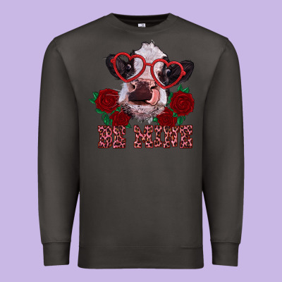 Be Mine Valentine's Day Calf Premium Sweatshirt Designed By Ranaportraitstore