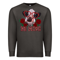 Smoke be mine valentine's day calf Premium Sweatshirt - RanaPortraitStore