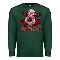 Sports Green be mine valentine's day calf Premium Sweatshirt - RanaPortraitStore