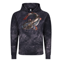 Cloud Black Catfish Illustrations Vintage Hoodie - LillyAllenDesigns