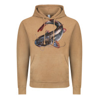 Vintage Camel Catfish Illustrations Vintage Hoodie - LillyAllenDesigns