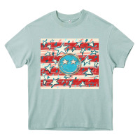 Arona America flag smiley  tumbler Heavy Core Tee - HowdyJamesFarm
