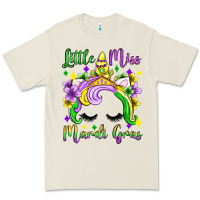 Little Miss Mardi Gras Unicorn  Olivia Premium Tee | Teevron