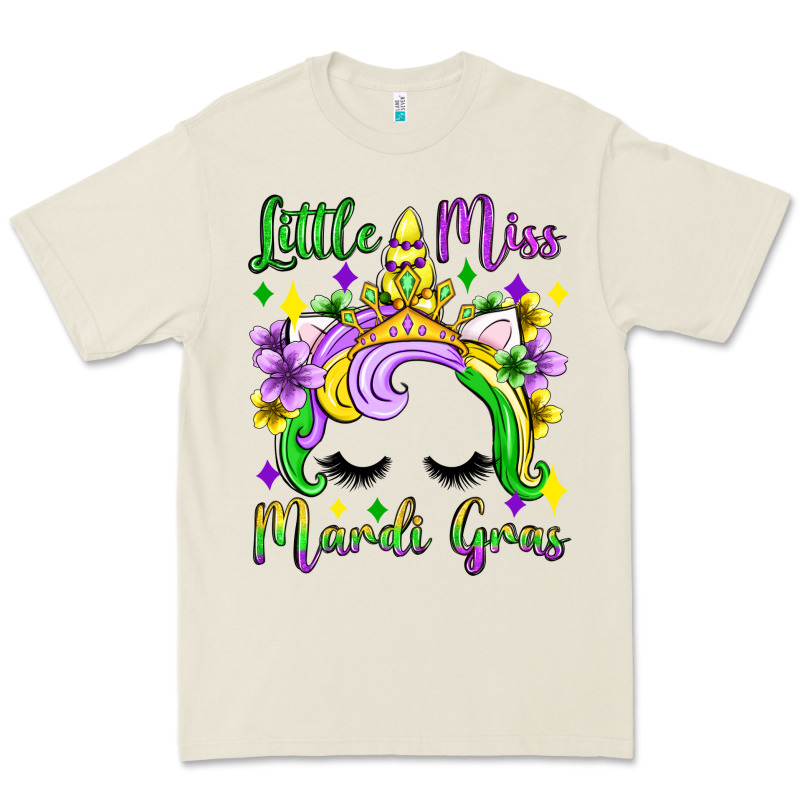 Little Miss Mardi Gras Unicorn  Olivia Premium Tee by OliviaCreatesArt | Teevron