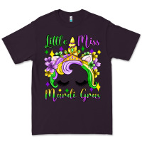 Plum little miss mardi gras unicorn  olivia Premium Tee - OliviaCreatesArt