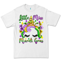 White little miss mardi gras unicorn  olivia Premium Tee - OliviaCreatesArt