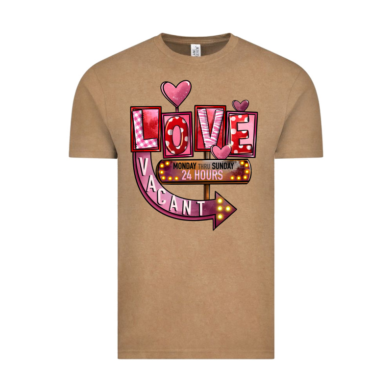 Valentines Day Love Vacant Vintage Tee by FaDigitalArtStudio | Teevron