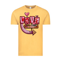 Vintage Mustard Valentines Day Love Vacant Vintage Tee - FaDigitalArtStudio