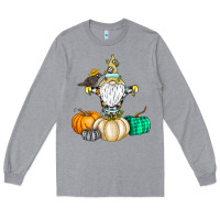 Heather Grey Happy Fall Long Sleeve Tee - CowhideDigitalArt