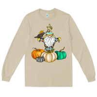 Mushroom Happy Fall Long Sleeve Tee - CowhideDigitalArt
