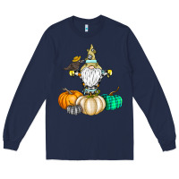 Navy Happy Fall Long Sleeve Tee - CowhideDigitalArt