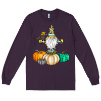 Plum Happy Fall Long Sleeve Tee - CowhideDigitalArt