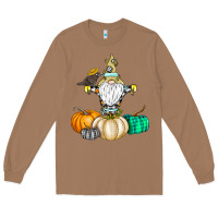 Toasted Coconut Happy Fall Long Sleeve Tee - CowhideDigitalArt