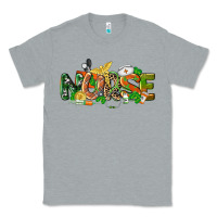 Heather Grey St. Patrick's Day Nurse Classic Tee - CowGirlArtShop