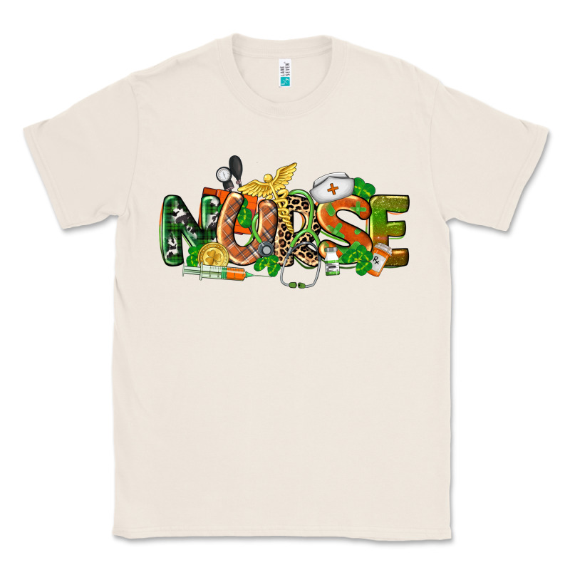 St. Patrick's Day Nurse Classic Tee by CowGirlArtShop | Teevron
