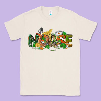 St. Patrick's Day Nurse Classic Tee Designed By Cowgirlartshop
