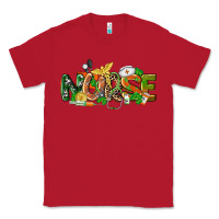 Red St. Patrick's Day Nurse Classic Tee - CowGirlArtShop