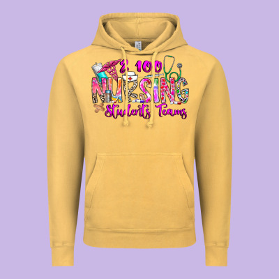 100 Nursing Students Teams Vintage Hoodie Designed By Cowhidedigitalart