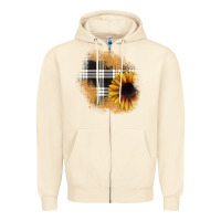 Sandshell sunflower christmas patch Zipper Hoodie - JahusDesignShop