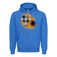 True Royal sunflower christmas patch Zipper Hoodie - JahusDesignShop