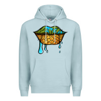 Blue Mist summer vibes pineapple lips Premium Hoodie - Jasminsmagicworld