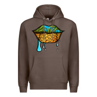 Coffee summer vibes pineapple lips Premium Hoodie - Jasminsmagicworld