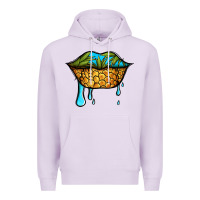Lilac summer vibes pineapple lips Premium Hoodie - Jasminsmagicworld